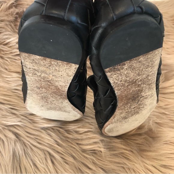 VERONICA BEARD WOVEN LEATHER LOAFERS SIZE 8.5, Black,EUC 2663 - Picture 12 of 12